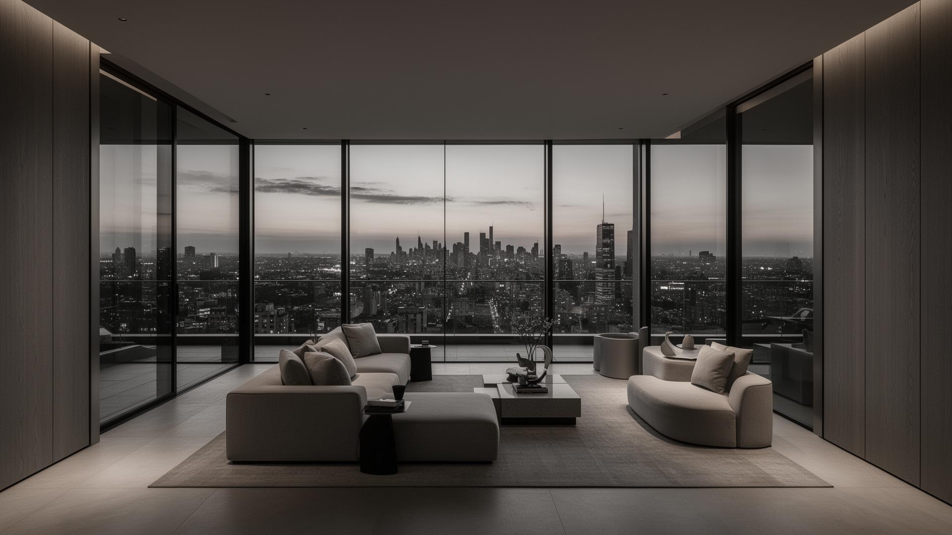 High-end penthouse interior